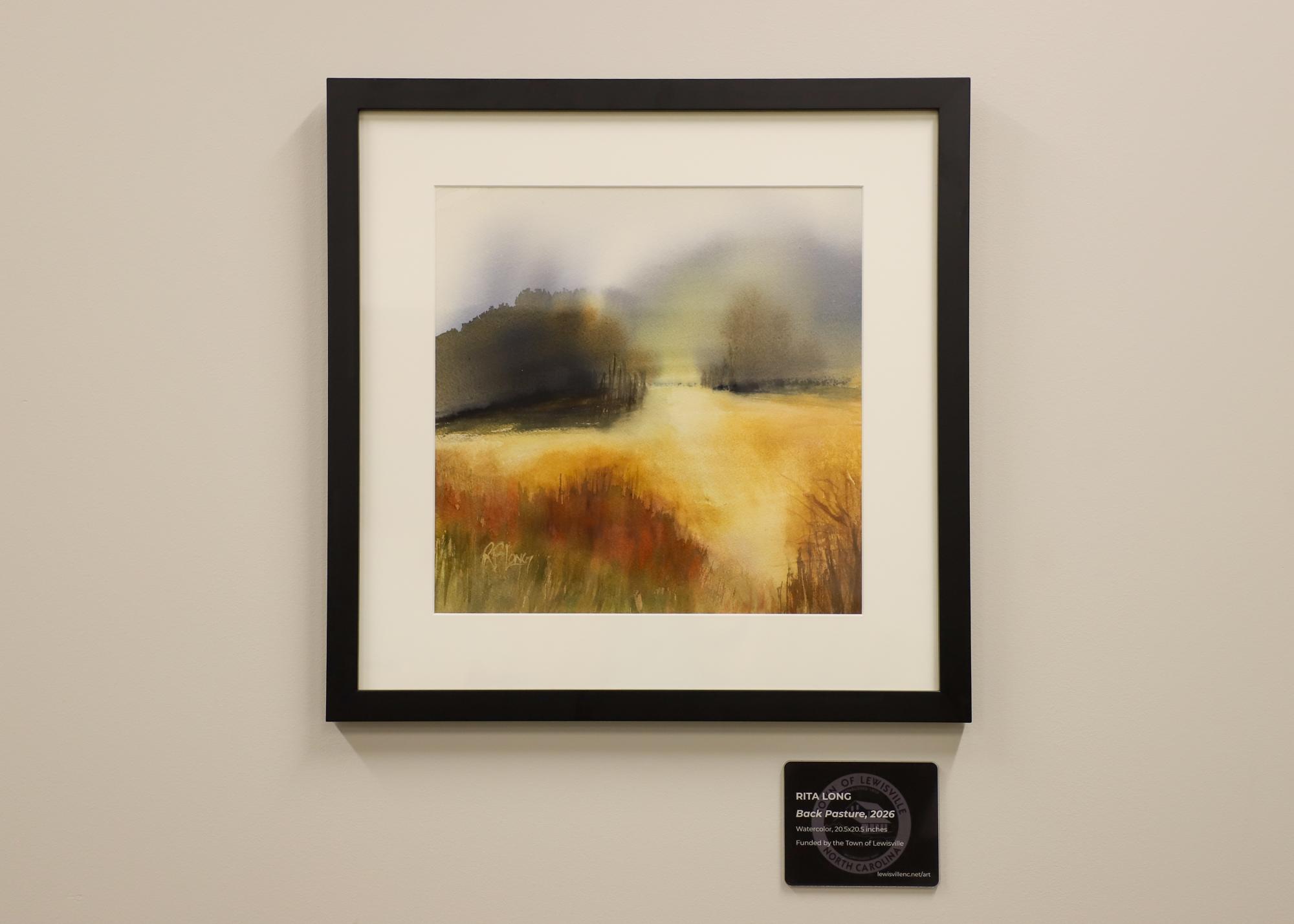 Watercolor painting of a neutral landscape