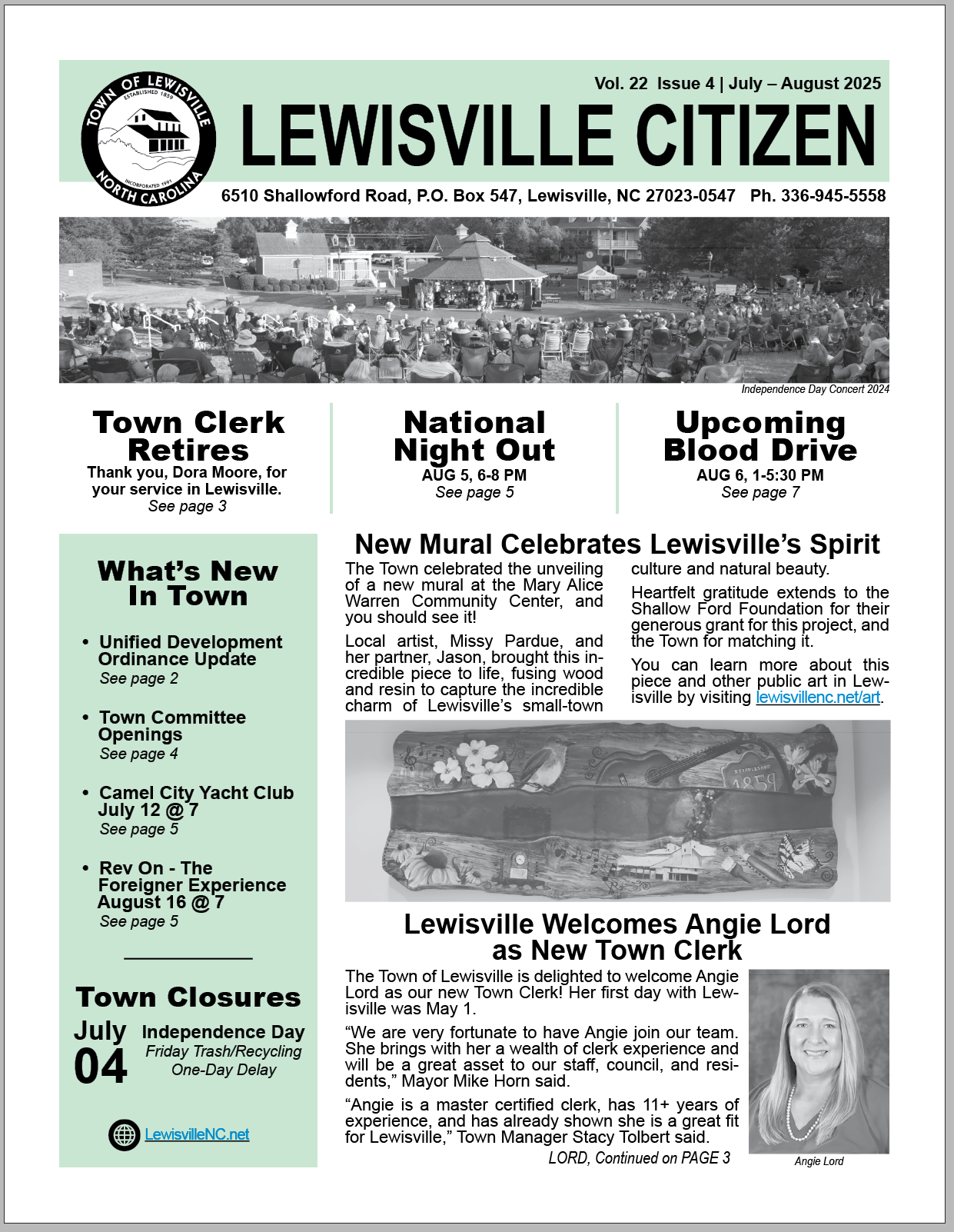 Lewisville Citizen Vol. 22 Issue 4 Cover